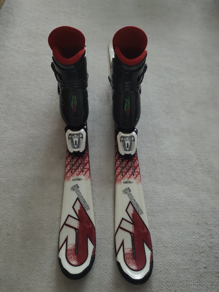 Dětské lyže K2 velikost 110 a lyžáky - 2