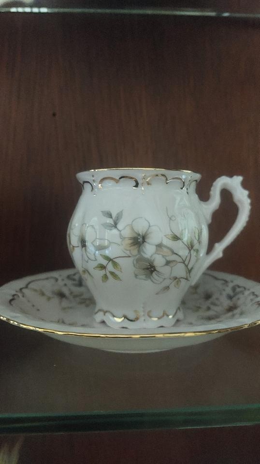 Růžový porcelán sada 6+6 - 2