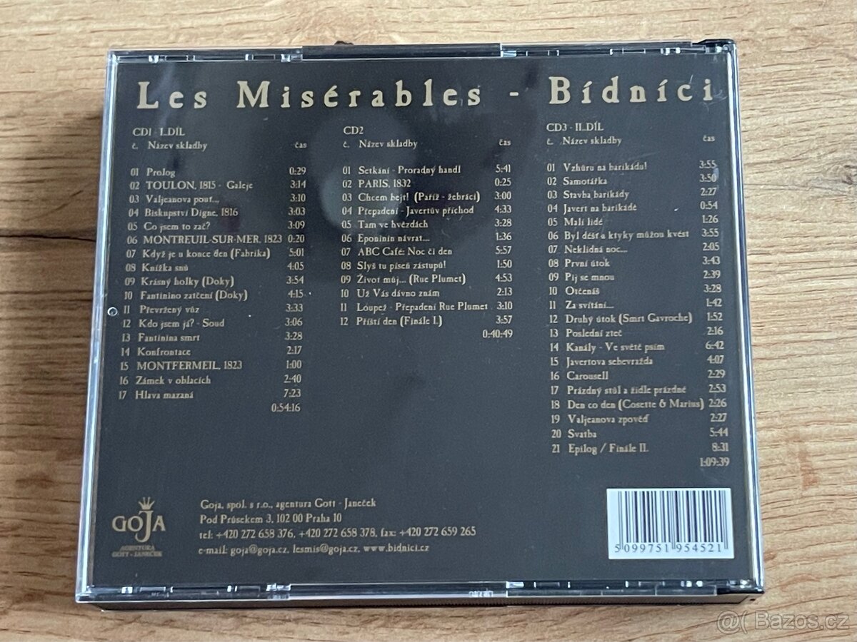 CD – Les Misérables / Bídníci – 3CD komplet – nové, nehrané - 2