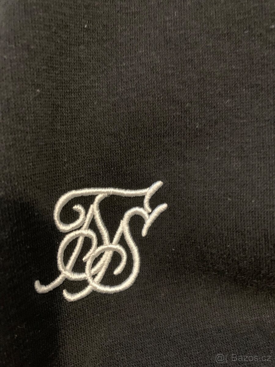 Pánská mikina SikSilk, černá, zip, vel.L - 2