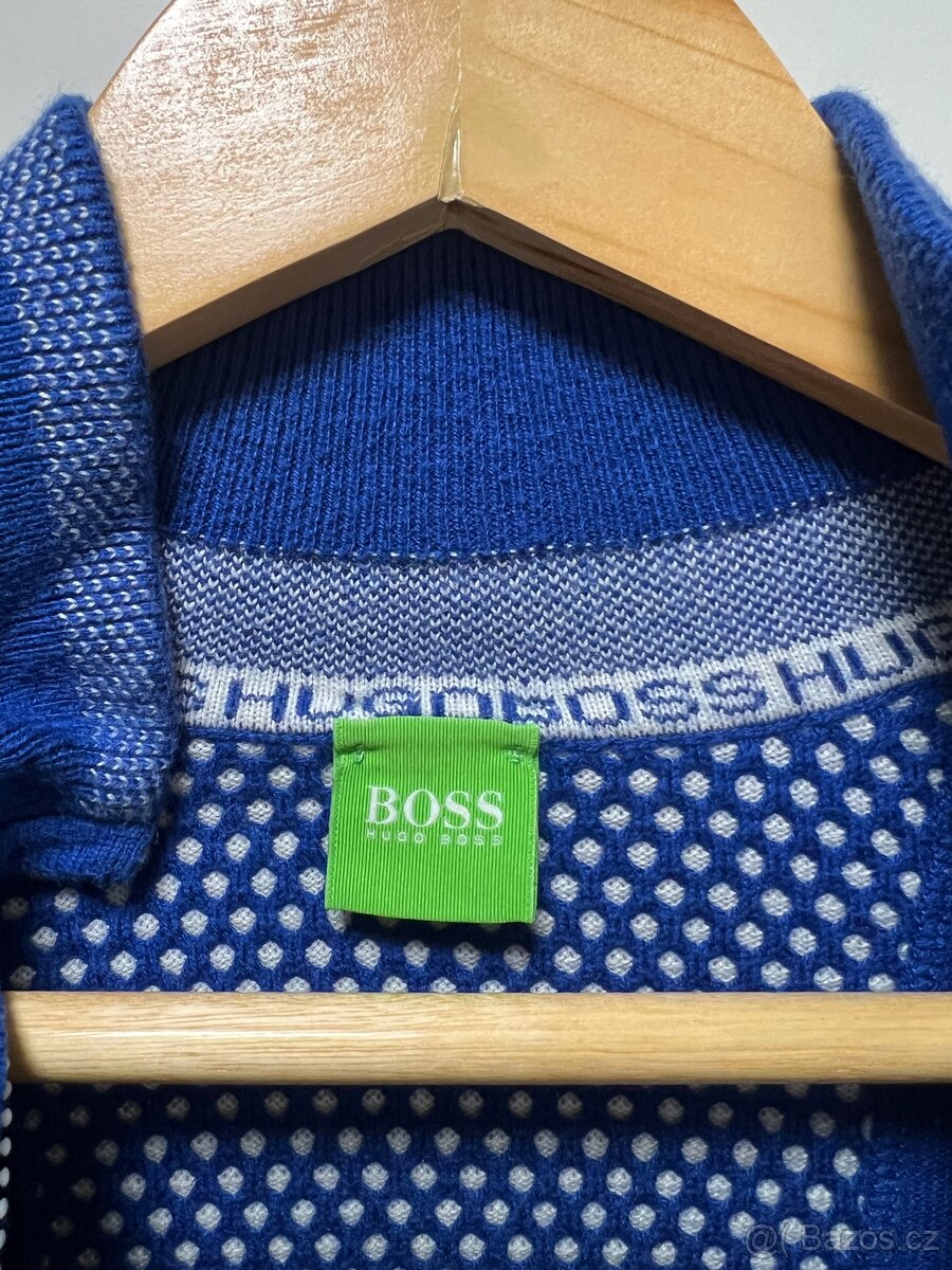 Pánský modrý svetr Hugo Boss v. M - 2