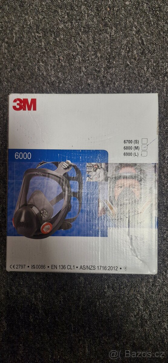 Celoobličejová maska 3M 6800 vel.M - 2