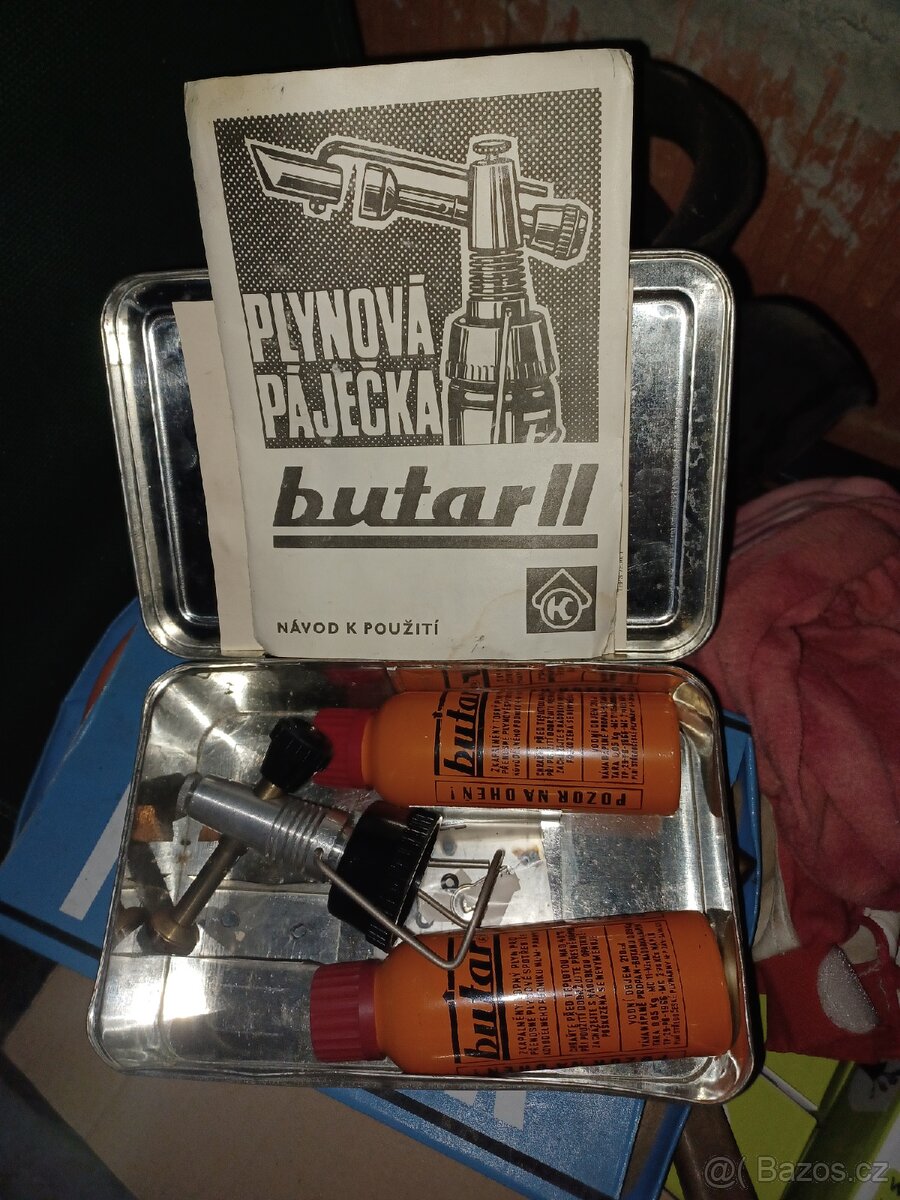 Plynová páječka -retro sada - 2