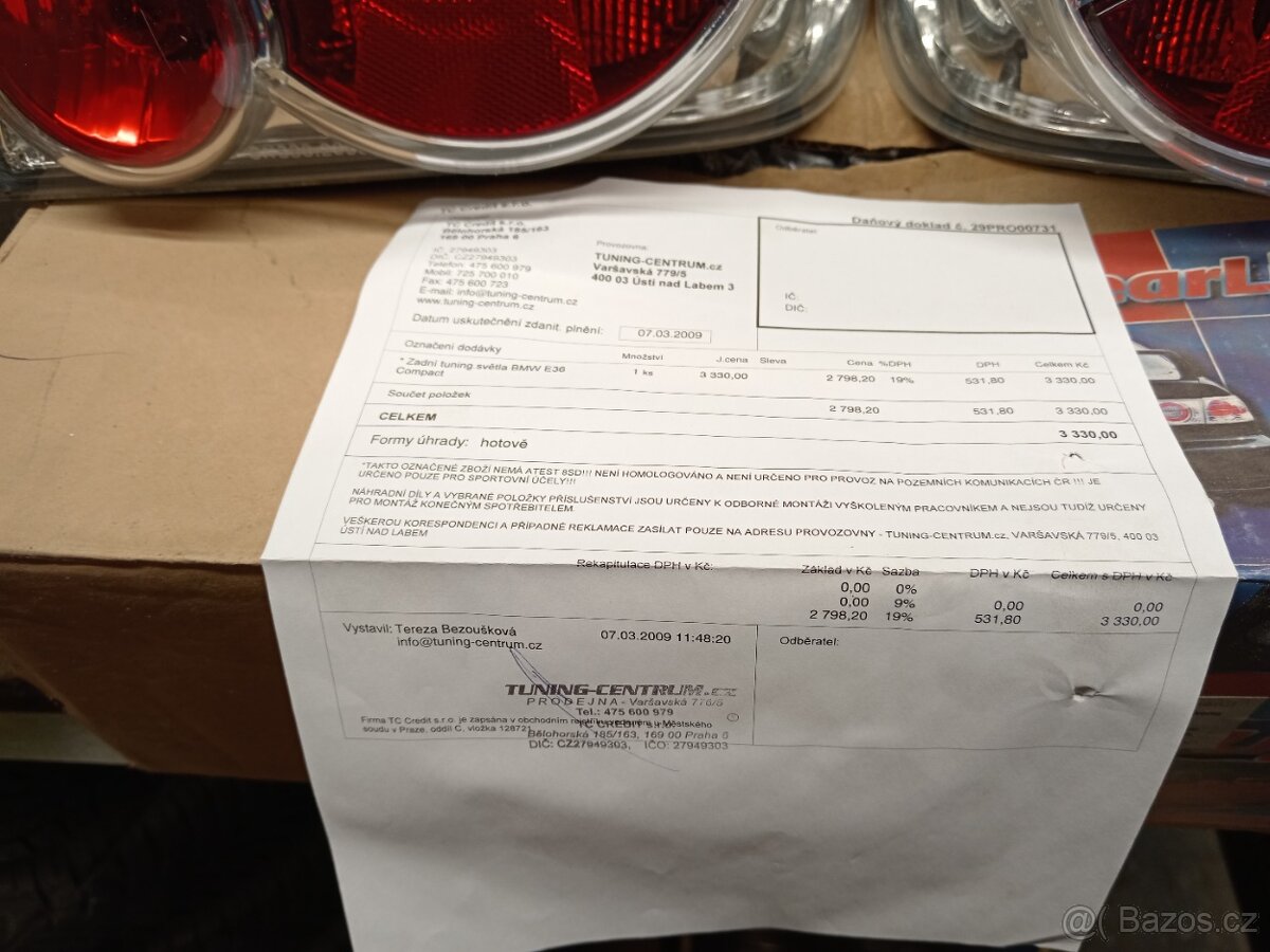 Bmw e36 compact zadní světla tuning - 2