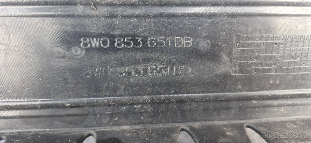 Predni naraznik audi A4 B9 8w facelift maska gril - 2