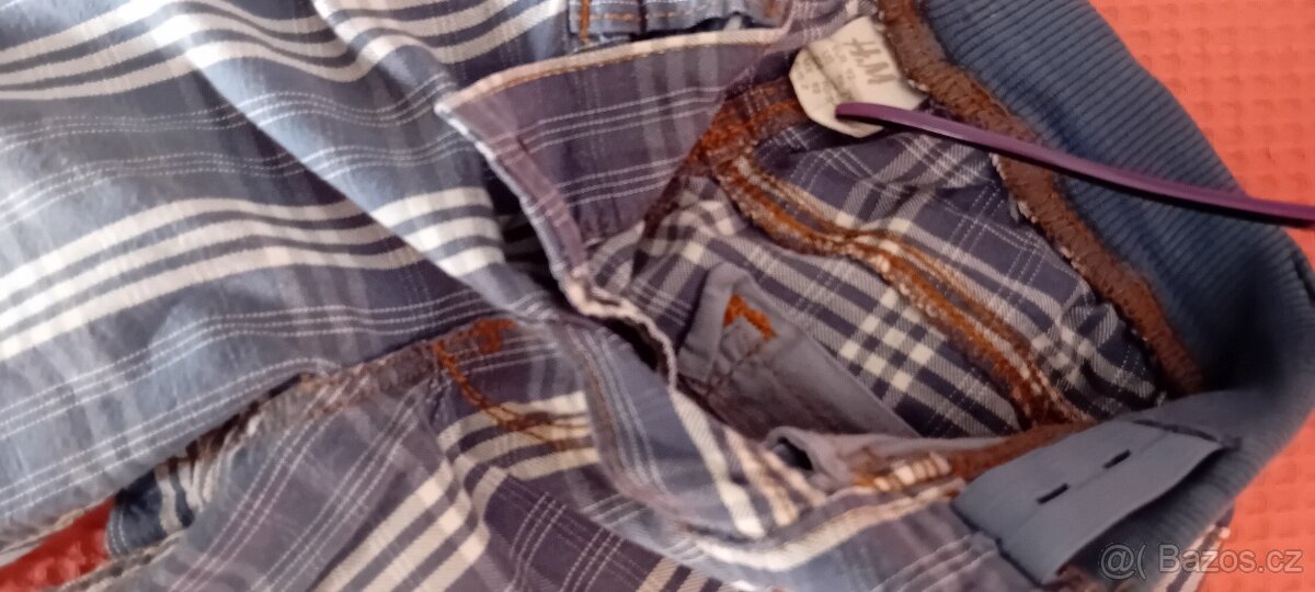 Chlapecké  bavlněné  plátěné  kraťásky  H&M vel.92 - 2