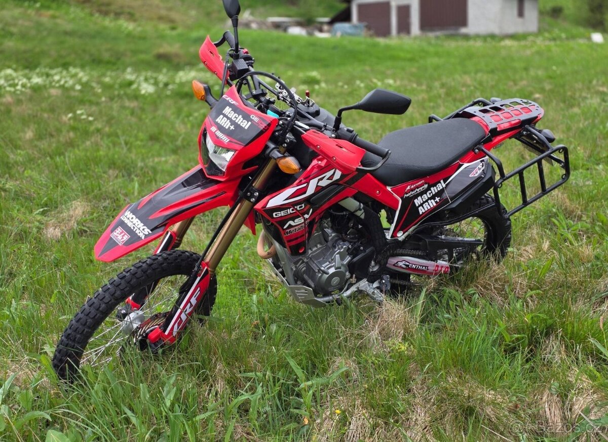 Honda CRF300l + sedlo Seatconcepts, velká nádrž