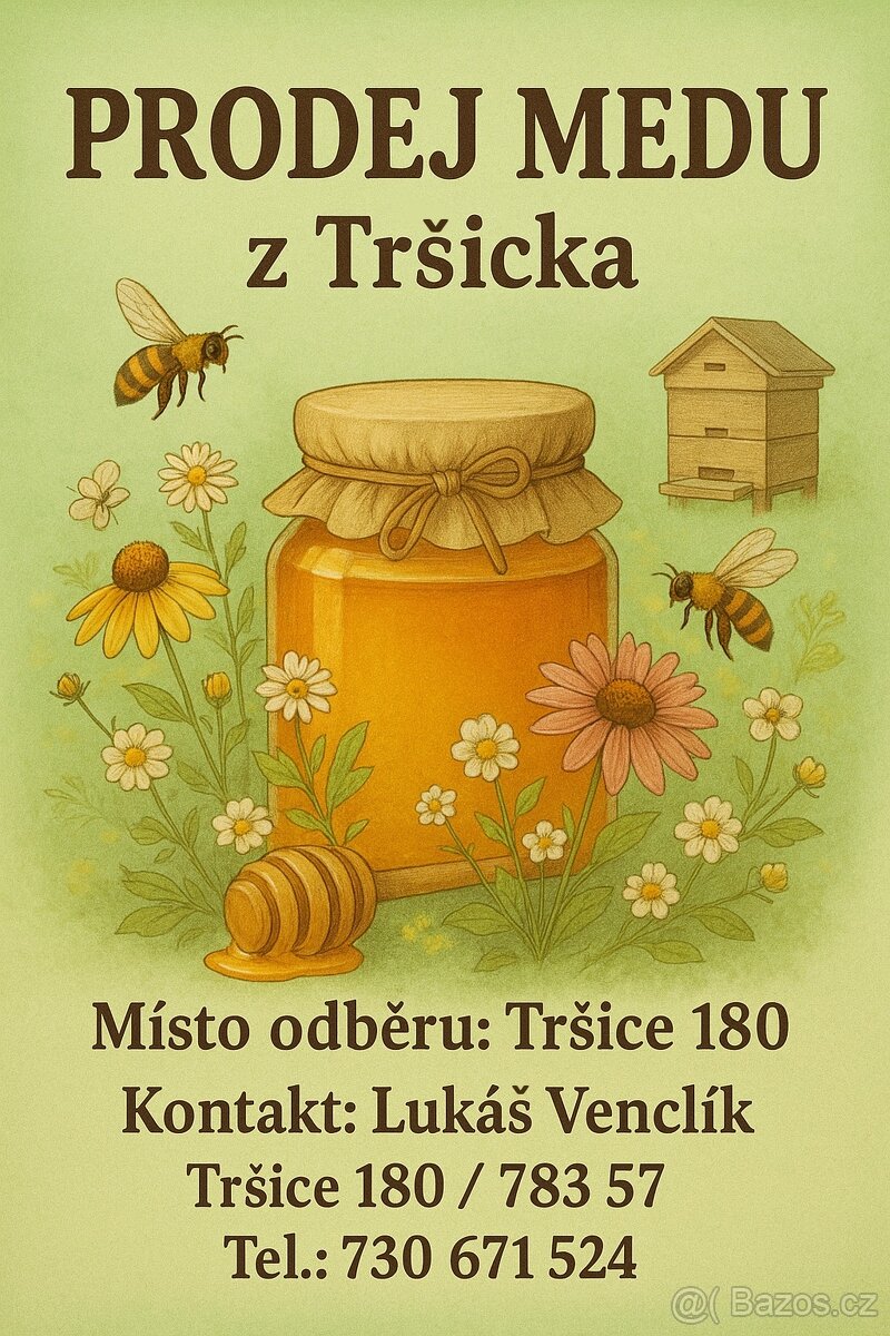 Domácí med z malého včelařství – snůška 2025 - 2