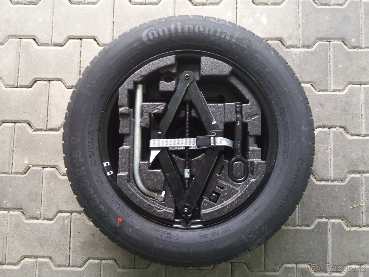 Rezervní kolo Continental 205/55 R16 plus kompletní sada na - 2