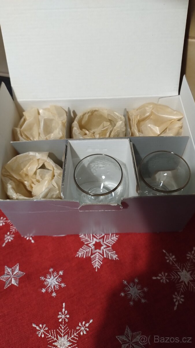 SKLENIČKY, kolekce GINA - Bohemia Crystal, NOVÉ - 2