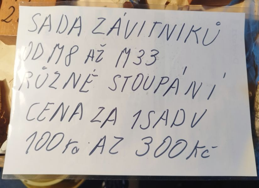 Zavitníky M8-M33 - 2