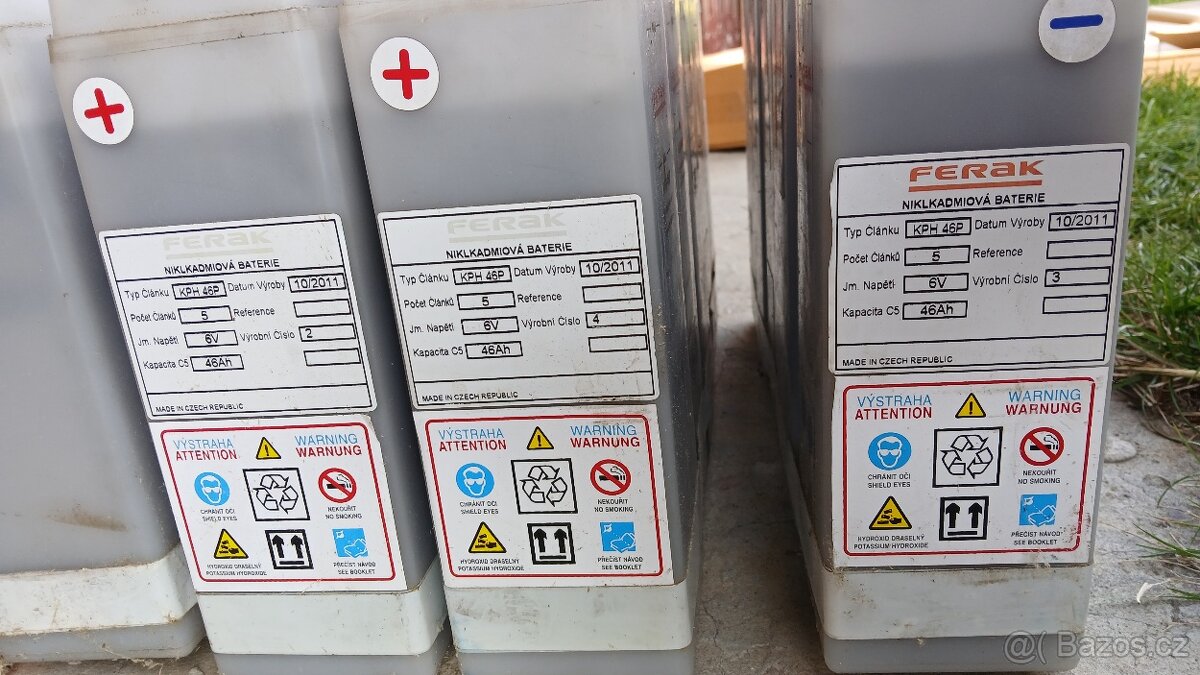 Záložní Niklkadmiové baterie - 2