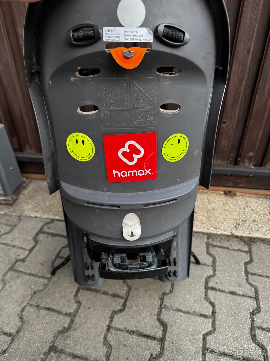 Dětská sedačka na kolo Hamax Siesta s 2 držáky - 2