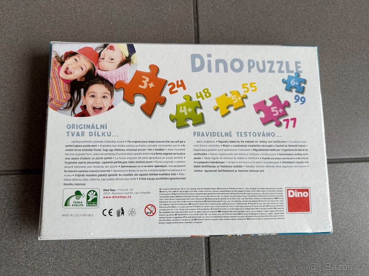 Puzzle Dino 3x55 "Krkouni" - nové - 2