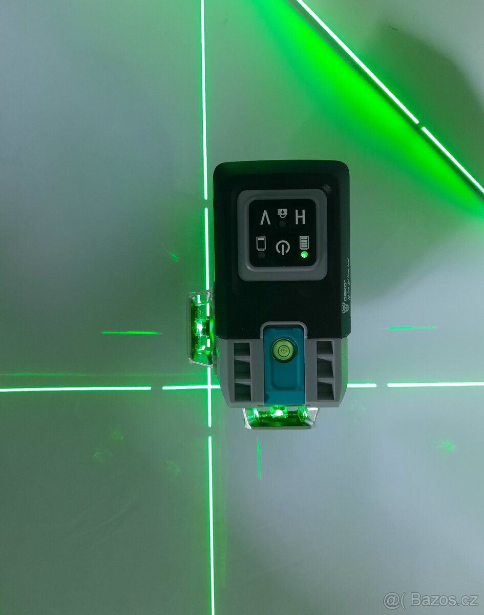 Samonivelační 3D-MULTI laser-3 x 360°-ZELENÝ+DOKLAD-levně - 2