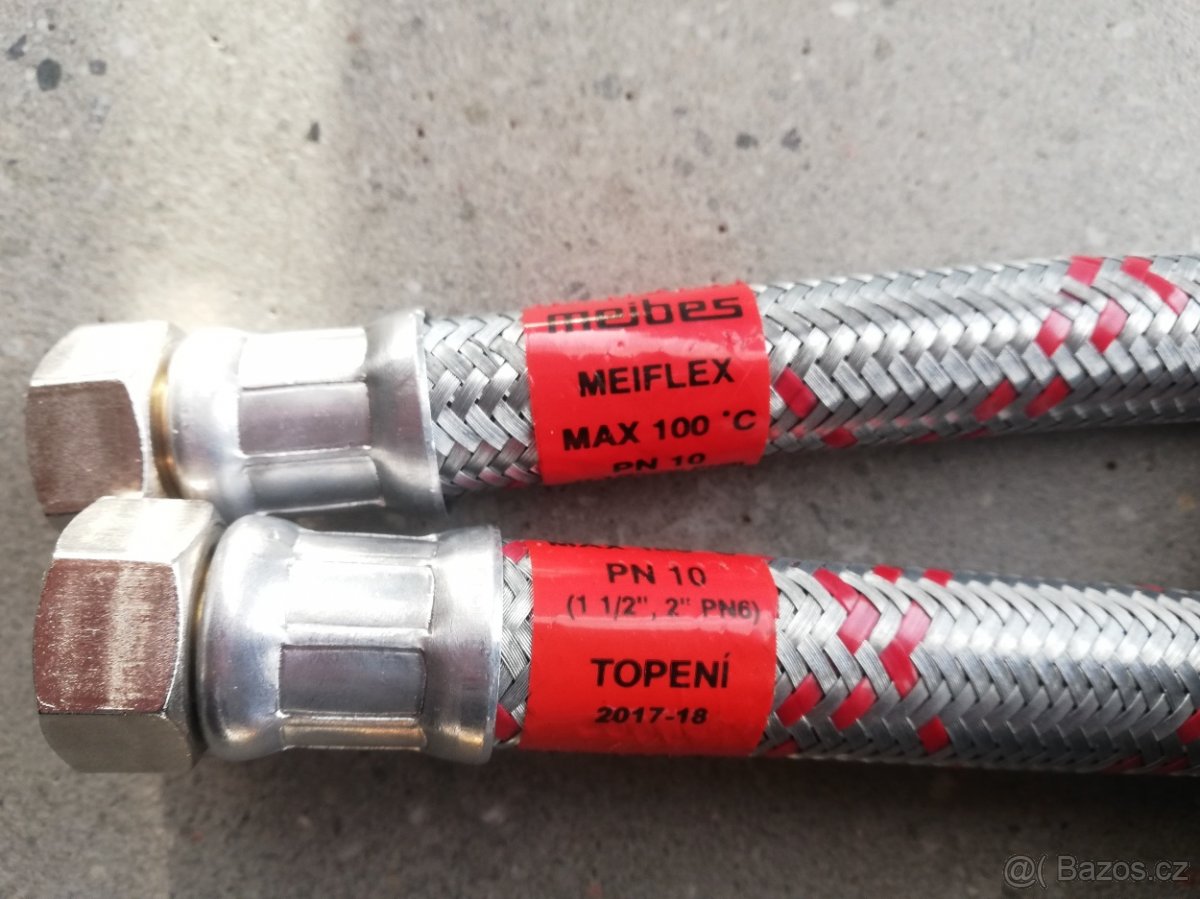 Panceřová flexi hadice Meibes Meiflex 1/2", 2m, 2kusy - 2