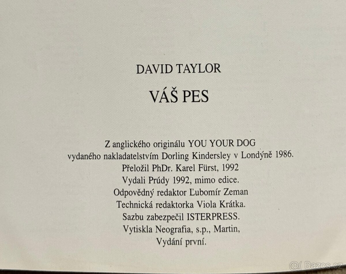 Váš pes (David Taylor) - 2