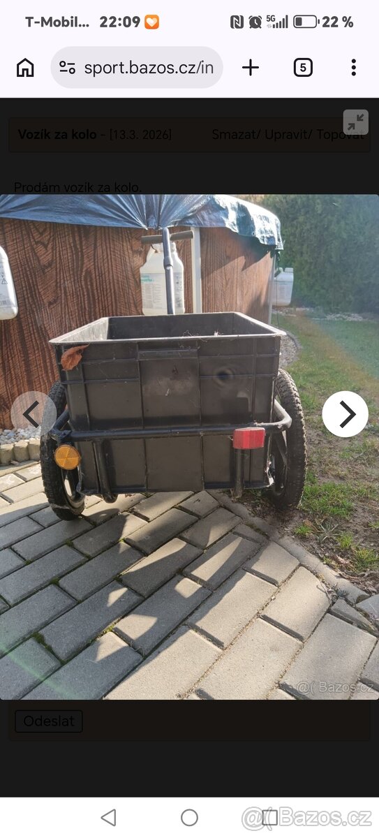 Vozík za kolo - 2