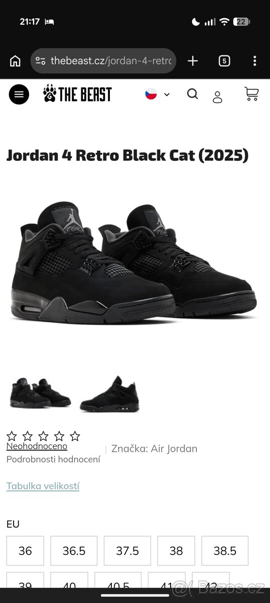 Jordan 4, Black cat 2025 - 2