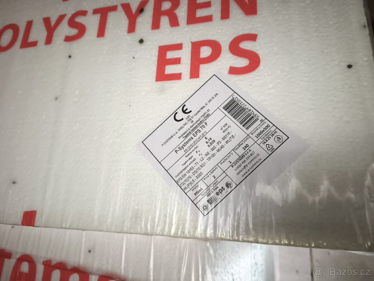 Fasádní polystyren 240 mm 150 za kus - 2