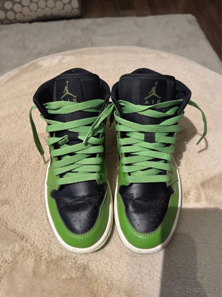 Nike Air Jordan 1 Mid Cactus Green and Black Vel. 38 - 2