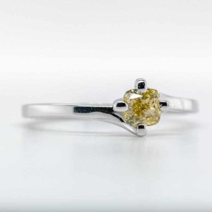 14K prsten s diamantem 0,51ct - certifikát AIG - 2