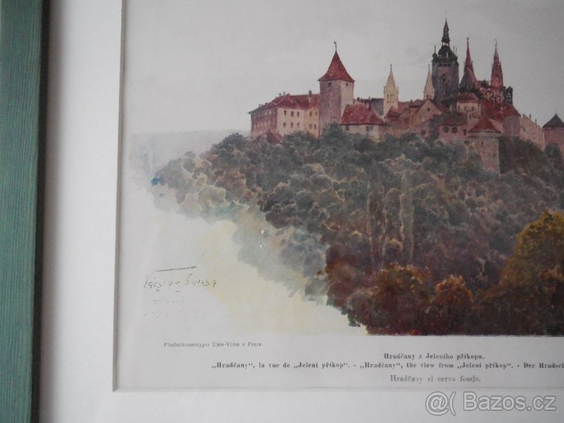 Václav Jansa (1859-1913), Hradčany, originál ofsetový tisk z - 2