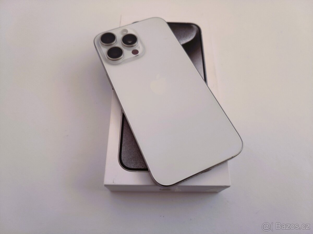 apple iphone 15 PRO 128gb White Titanium / Batéria 100% - 2
