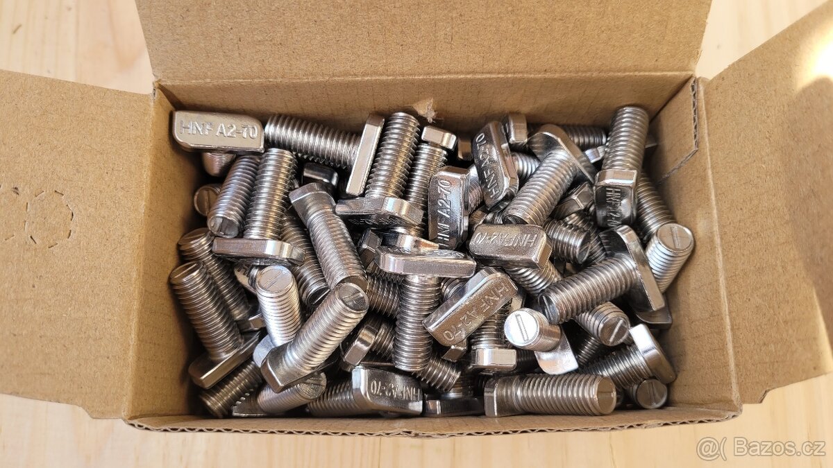 Šrouby "T" s plochou hlavou M10/25 - A2 - 2