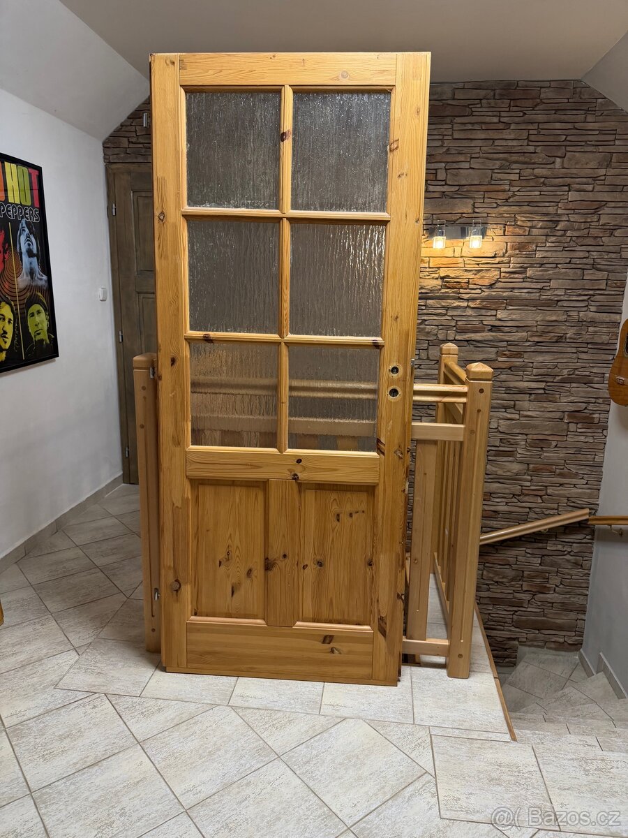 Prodám dveře, 80cm, masiv - 2