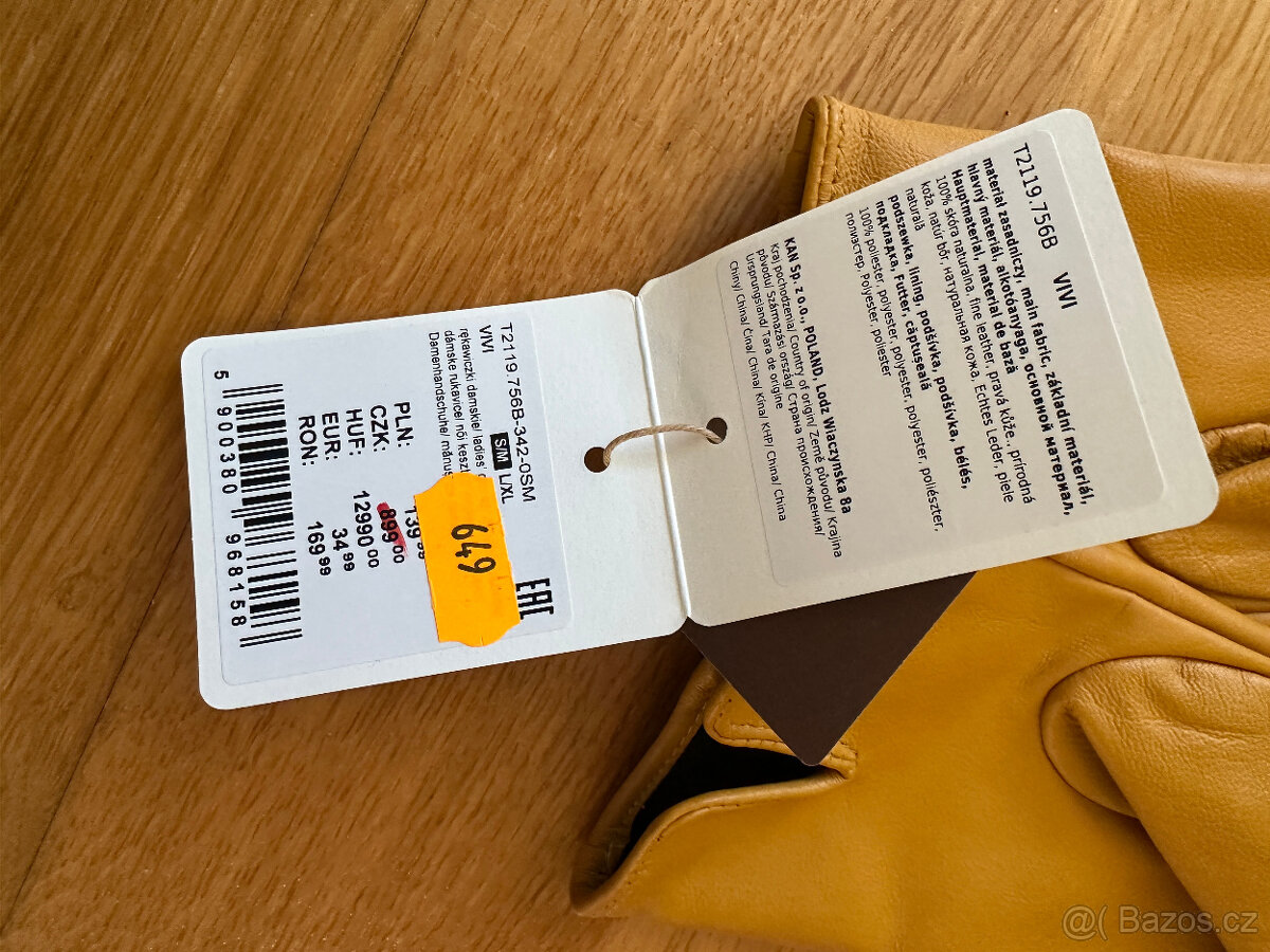 Dámské kožené rukavice TATUUM - 2