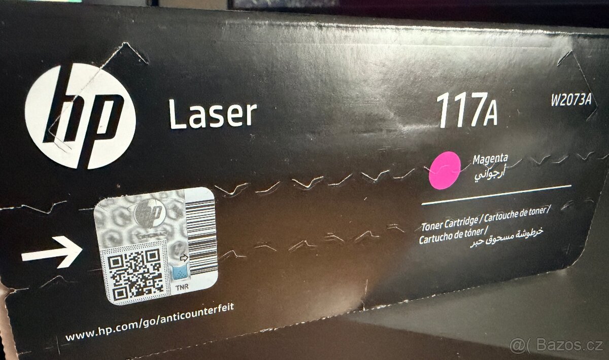 Originální toner HP purpurový W2073A (117A) - 2
