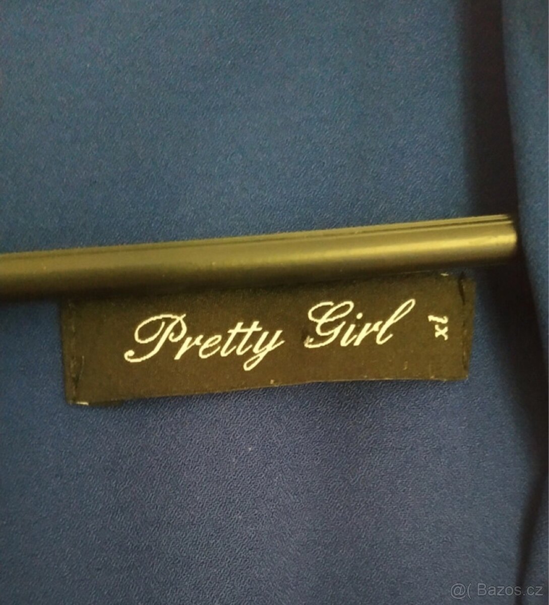 Tmavě modré společenské šaty velikost XL - 2