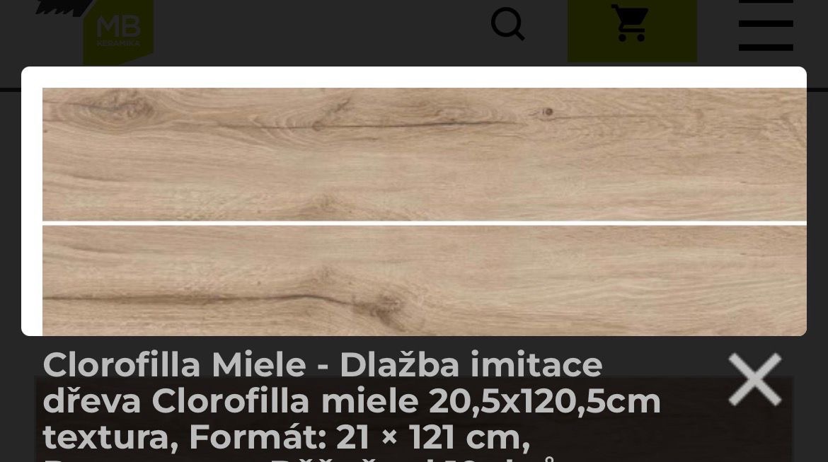 Dlažba imitace dřeva, pouze osobní odběr - 2