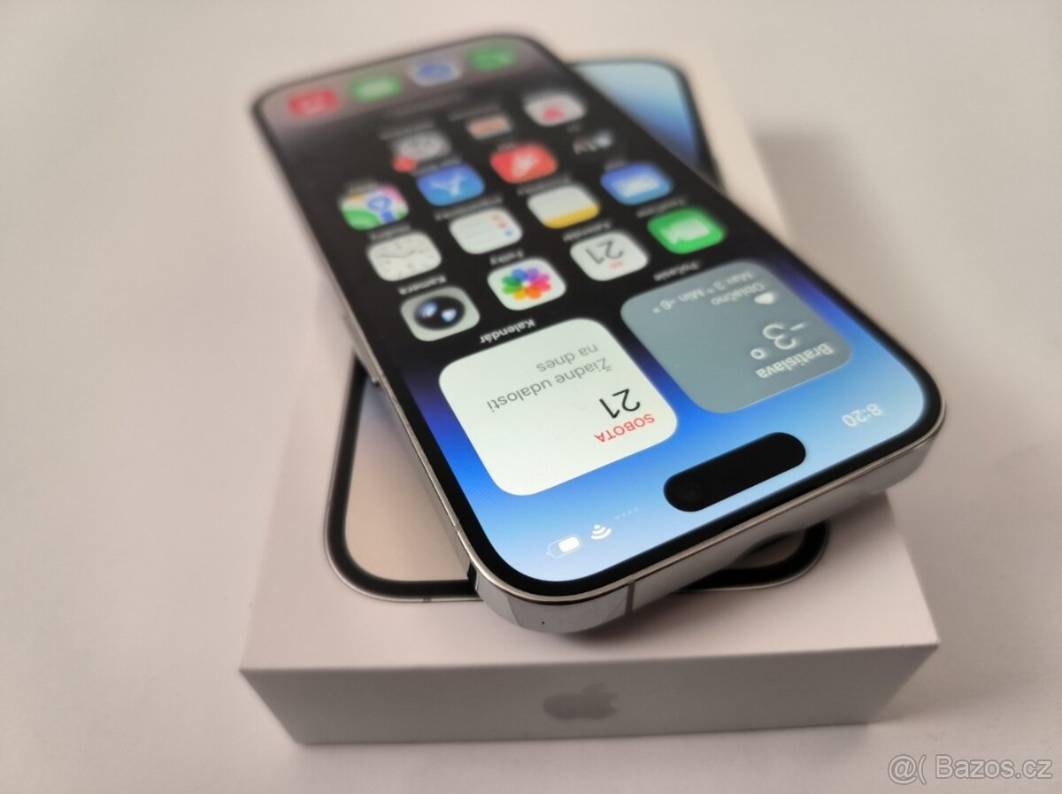 apple iphone 14 PRO 256gb Silver/ Batéria 84% - 2