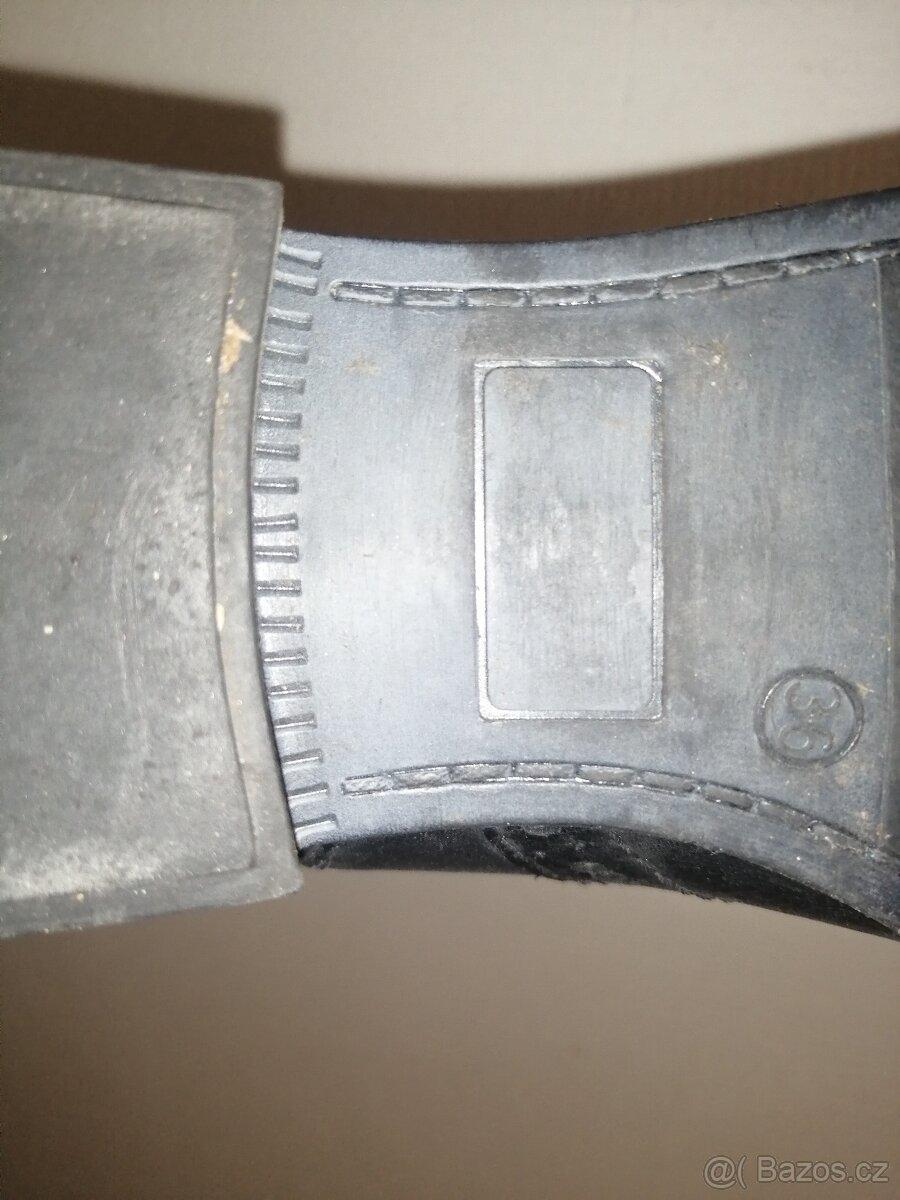 Dámské kožené polokozačky vel 36 - 2