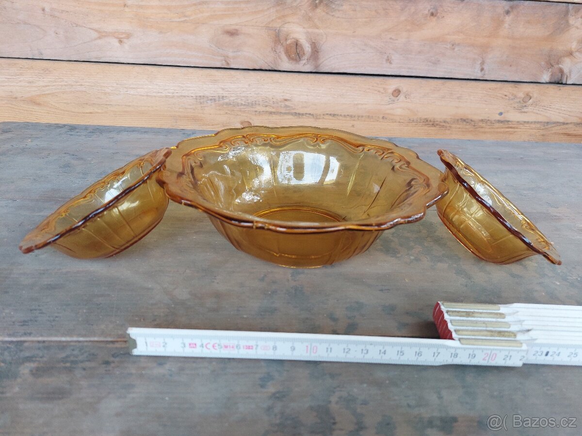 Sklenene misky - sada - 2