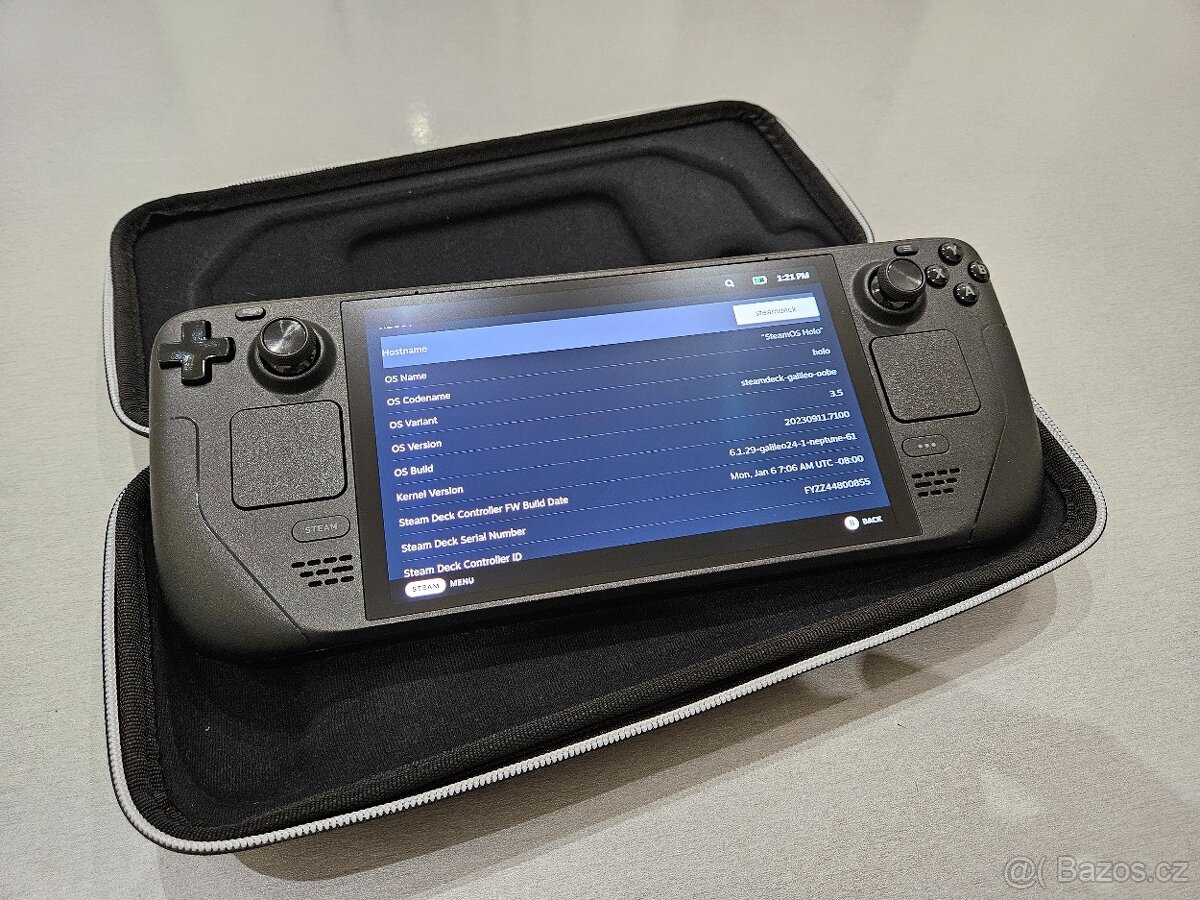 Steam Deck OLED 1TB - perfektní stav, nové páčky, přísl. - 2
