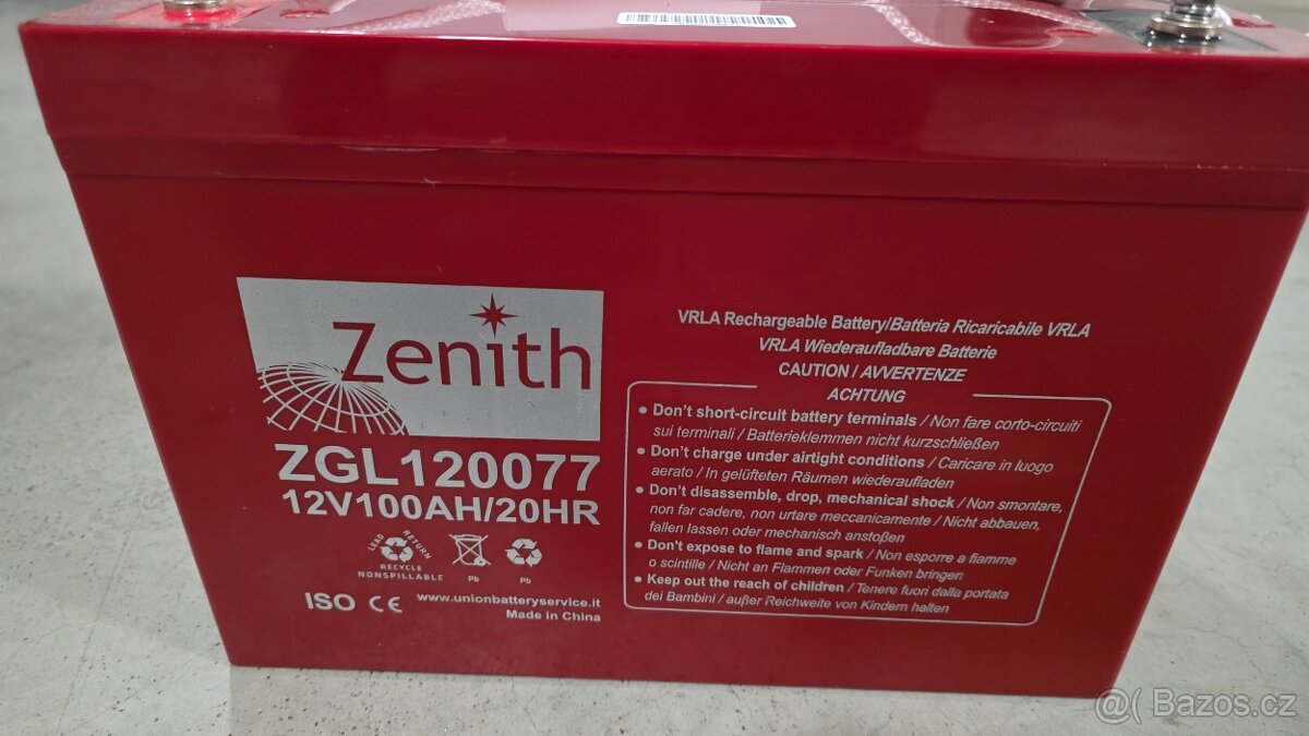 AGM baterie Zenith 12V 100Ah - 2