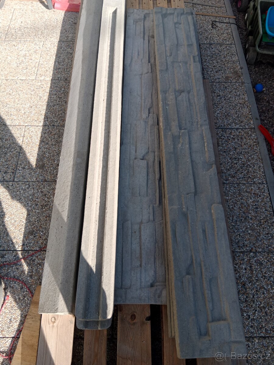 Plotové betonové sloupky a desky - 2