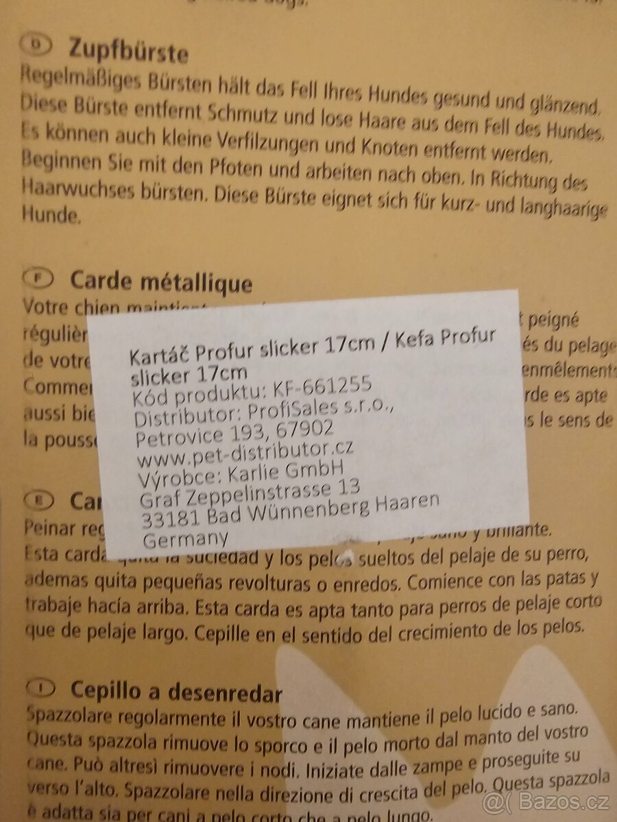 Kartác na psy BeezTees - 2
