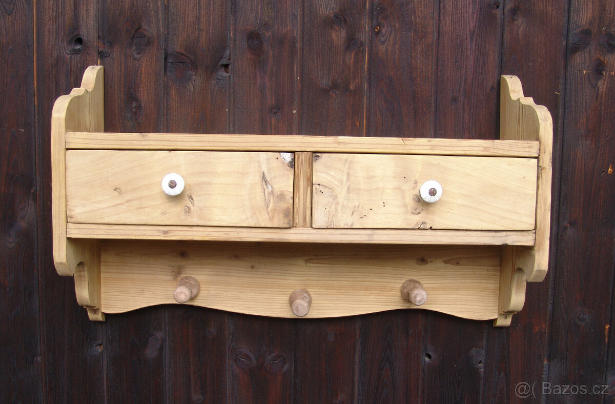 Starožitná polička s šuplíky - 2