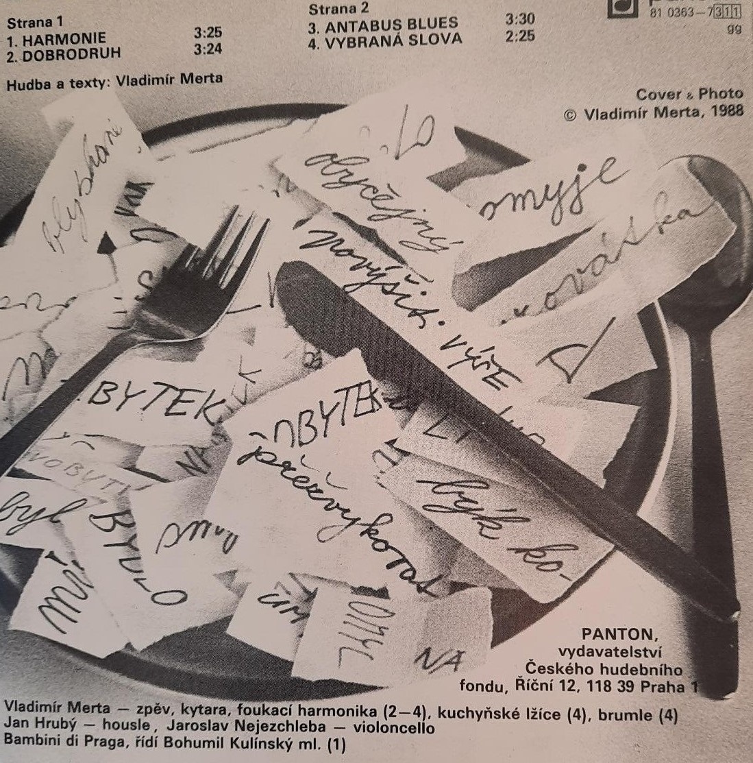 Vladimír Merta – Vybraná slova (EP) - 2