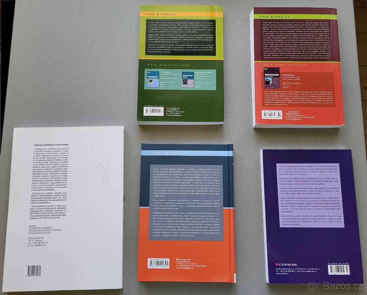 Skripta a knihy vhodné pro Bc. studenty EKF VŠB-TUO - 2