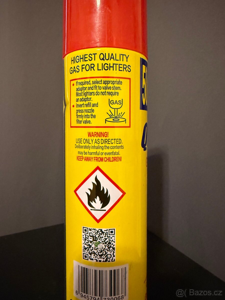 Nový plnící plyn do zapalovačů QBAK – 350 ml - 2