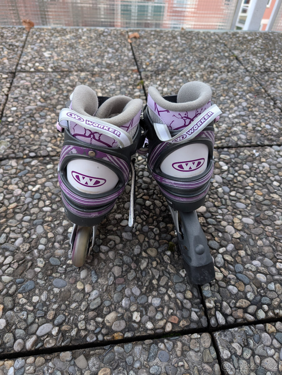 Prodám nastavitelné in-line brusle - 2