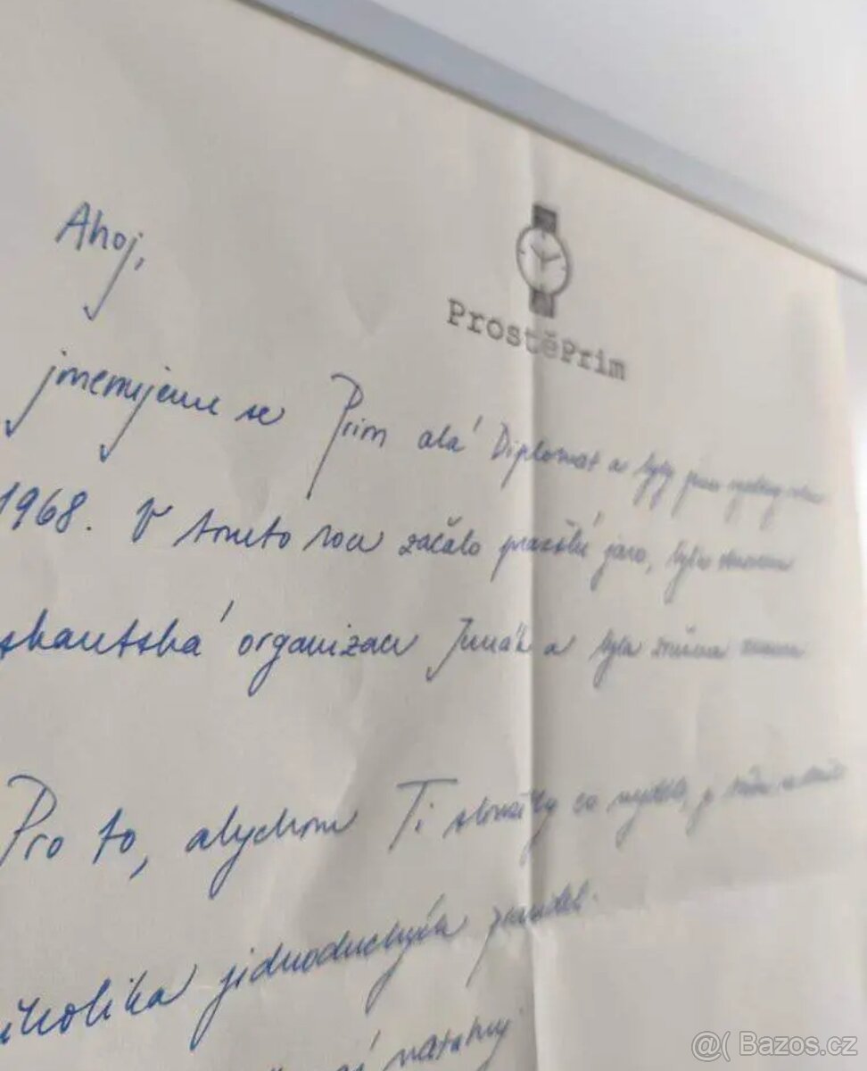 Hodinky Prim alá Diplomat 1968 - 2