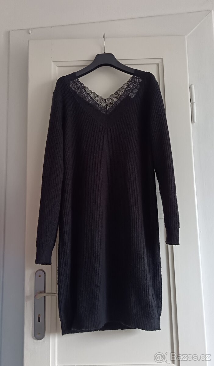 Pletené šaty s krajkou Vila - 2