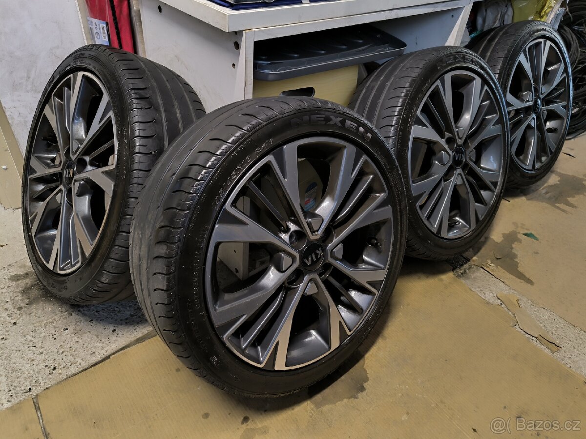 Alu kola Kia Picanto 4x100 r16 Originál, pneu 195/45/16 - 2