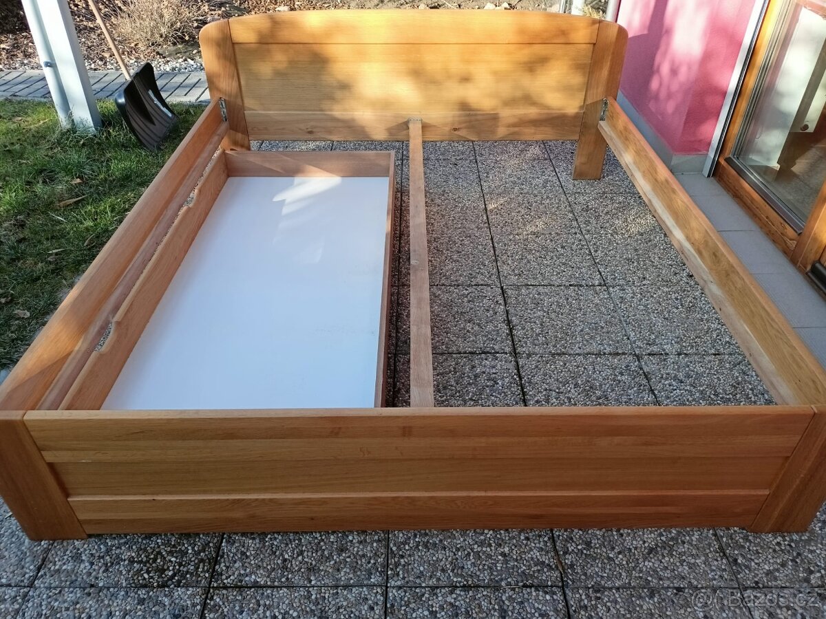 Dvoulůžková postel s úložným prostorem - 2